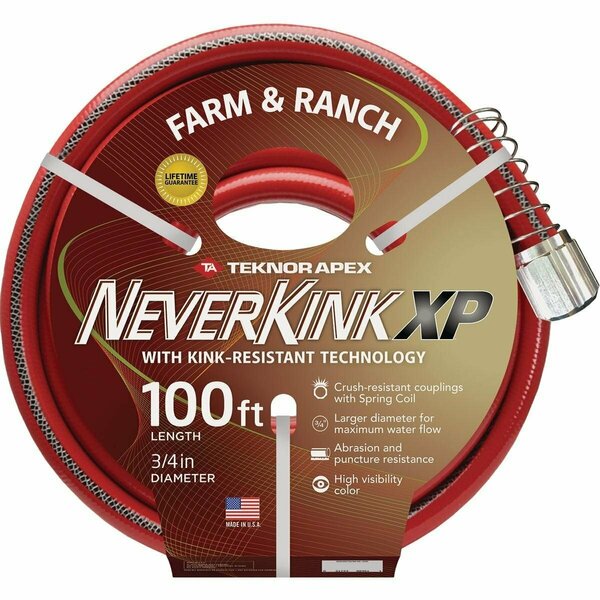 Teknor Apex NeverKink XP 3/4 In. x 100 Ft. Farm & Ranch Hose 9846-100